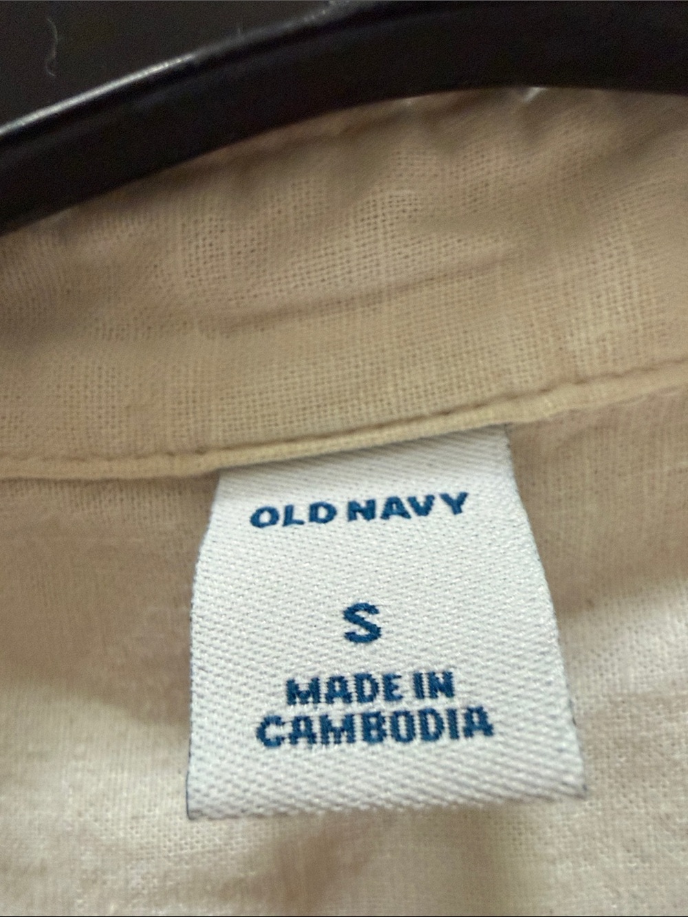 Old Navy Off White Linen end V Neck Tunic Top Small - Picture 7 of 8